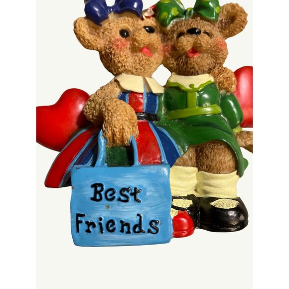 Best Friends Bear Christmas Ornament With Red String - Picture 2 of 10